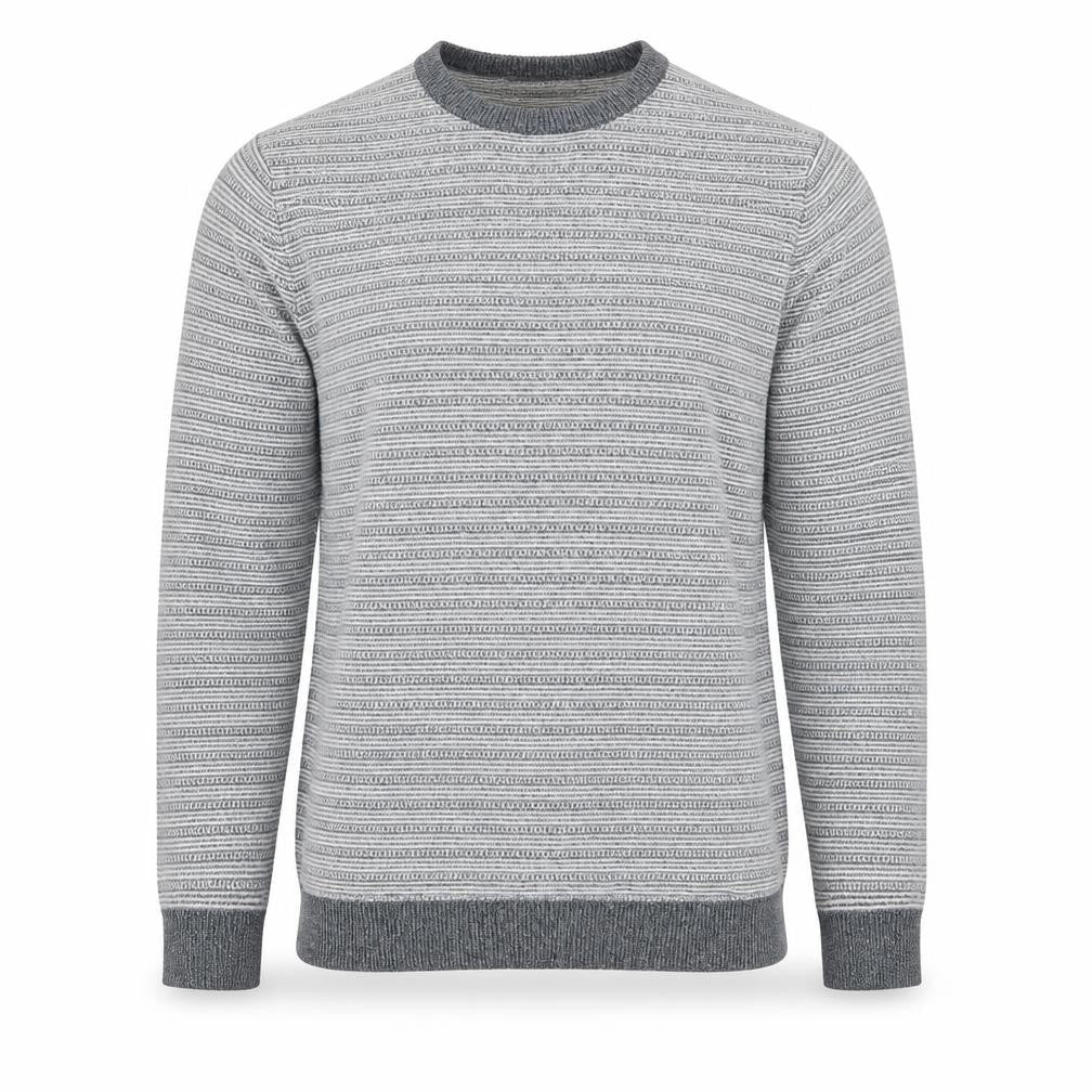 Limited Edition Mens Blue Striped Knit Pullover Jumper Size S