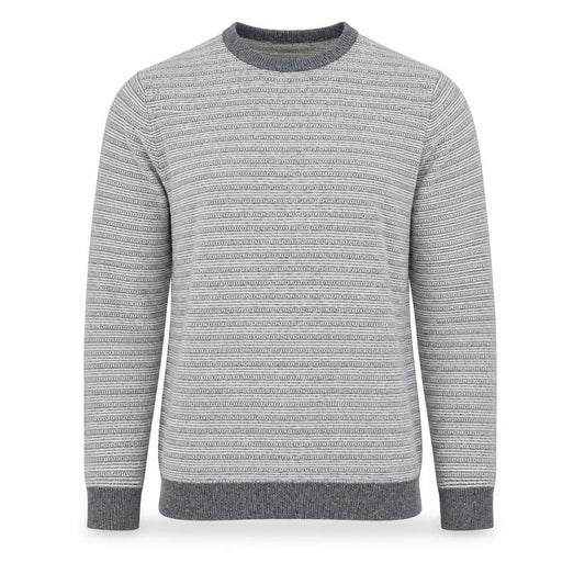 Limited Edition Mens Blue Striped Knit Pullover Jumper Size S