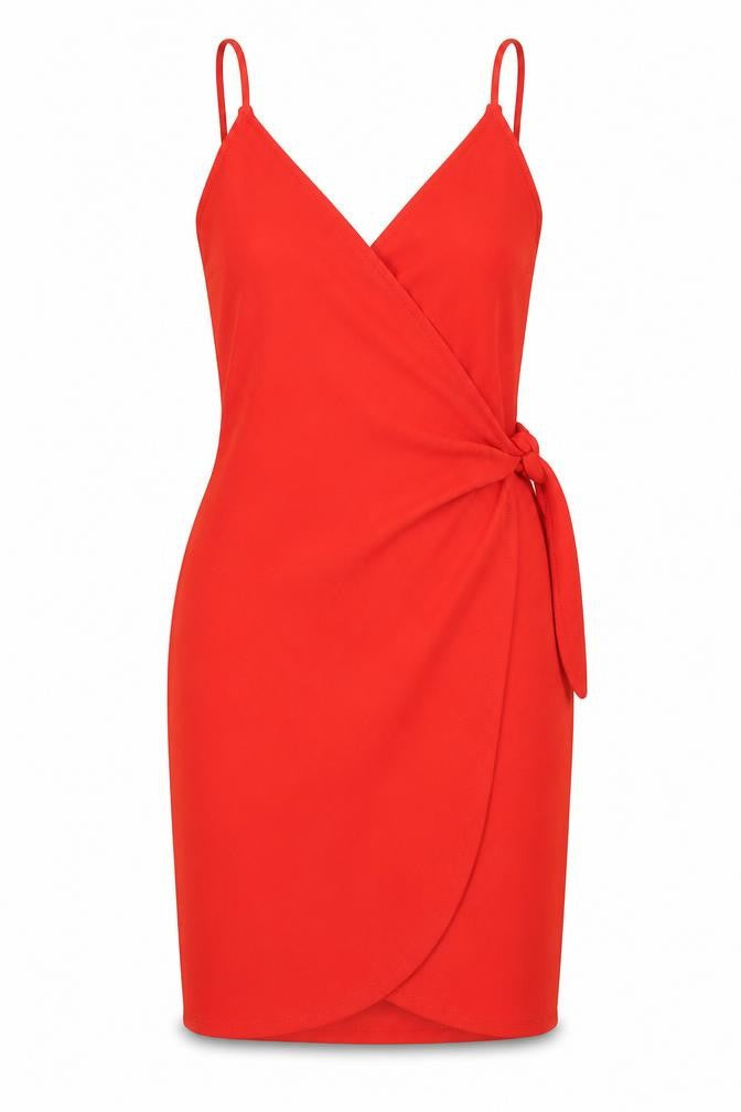 Divided Womens Red   Sheath  Size 8