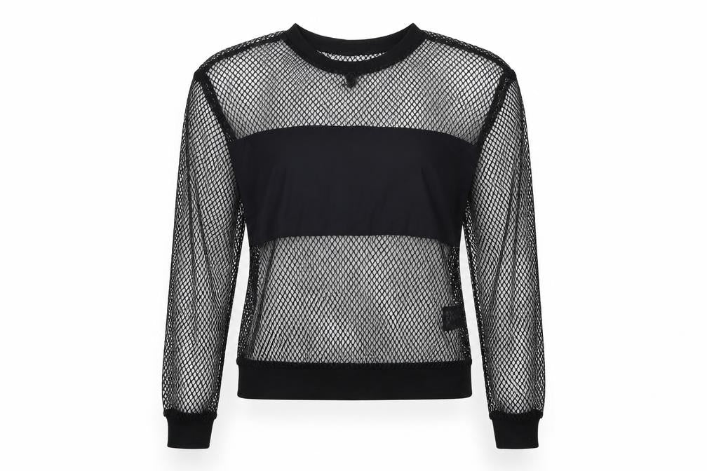 H&M Womens Black  Knit Pullover Sweatshirt Size 8