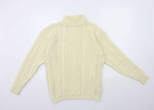 INFLUENCE Mens Ivory  Knit Pullover Jumper Size S