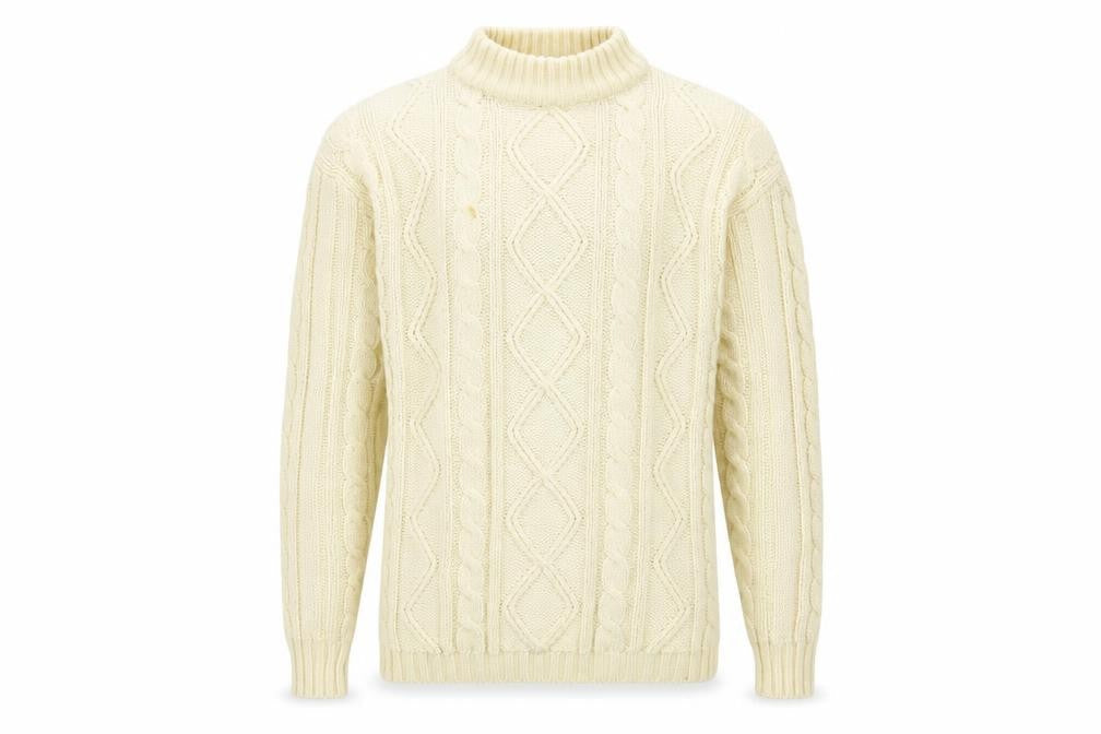 INFLUENCE Mens Ivory  Knit Pullover Jumper Size S