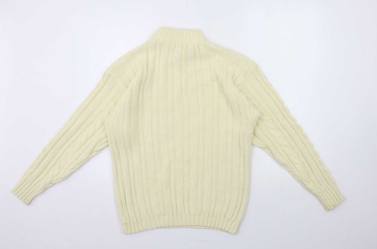 INFLUENCE Mens Ivory  Knit Pullover Jumper Size S
