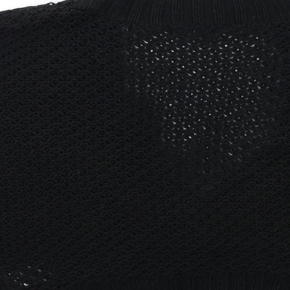 F&F Womens Black  Knit Cardigan Jumper Size 12