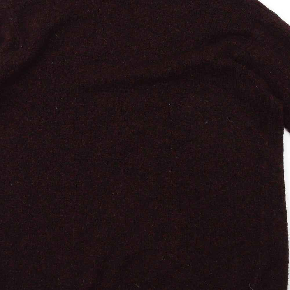 H&M Womens Red  Knit Cardigan Jumper Size XS