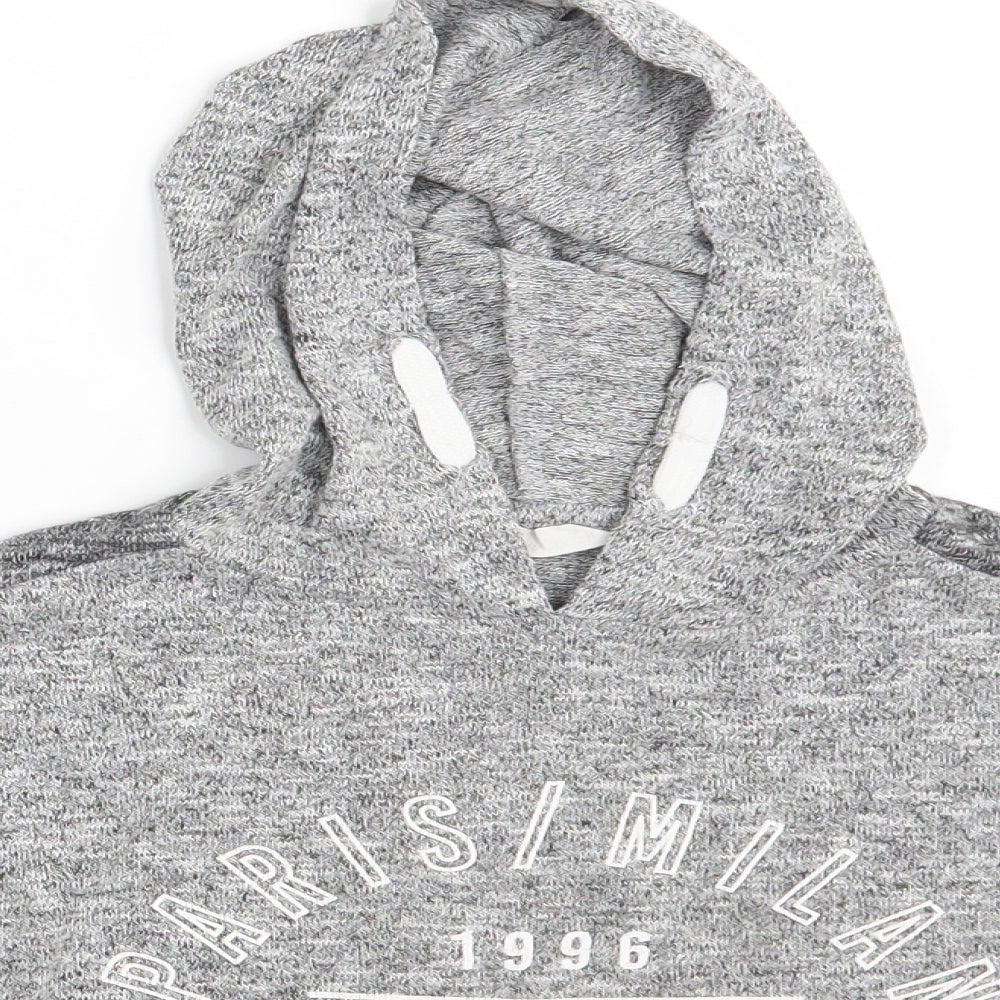 Matalan Girls Grey   Pullover Hoodie Size 11 Years