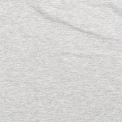 Brand and care label for Candy girls’ grey basic t-shirt, size 11, years