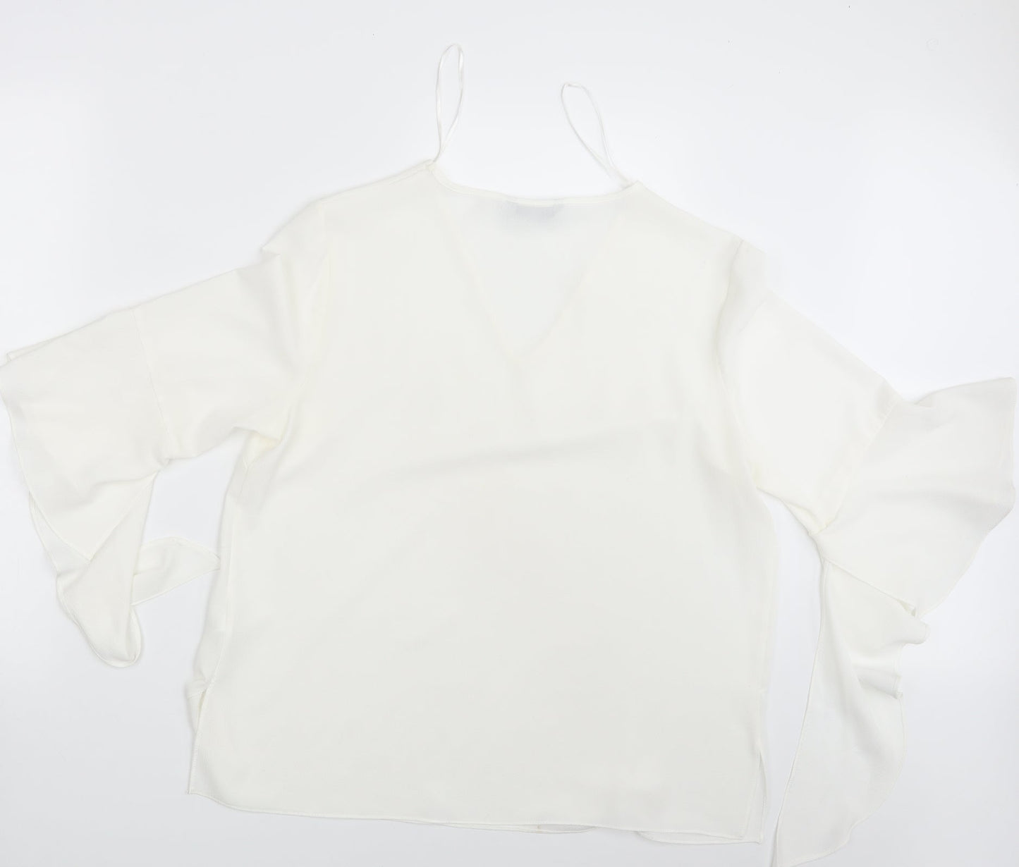 TU Womens Ivory   Basic Blouse Size 14