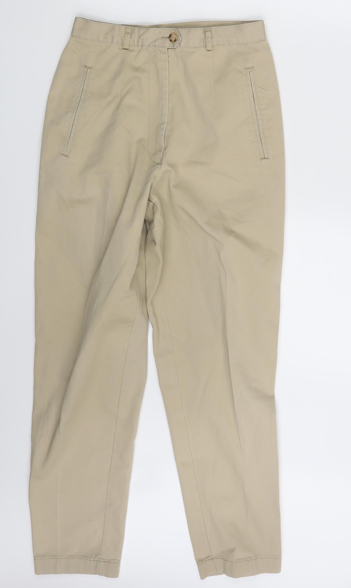 Debenhams Womens Beige   Chino Trousers Size 8 L27 in