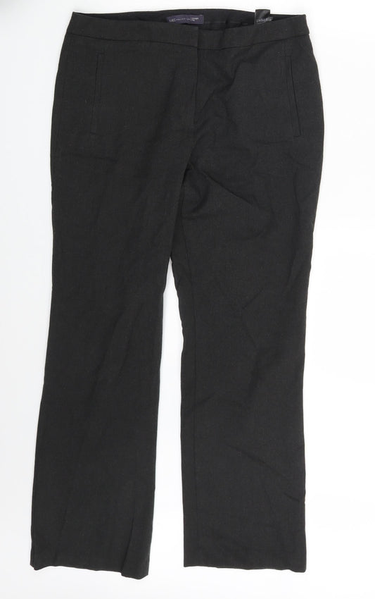 M&S Womens Black   Trousers  Size 12 L27 in