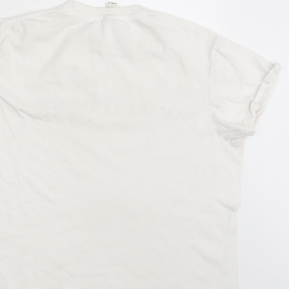 Roly Womens White   Basic T-Shirt Size 10  - Namastay - Inside