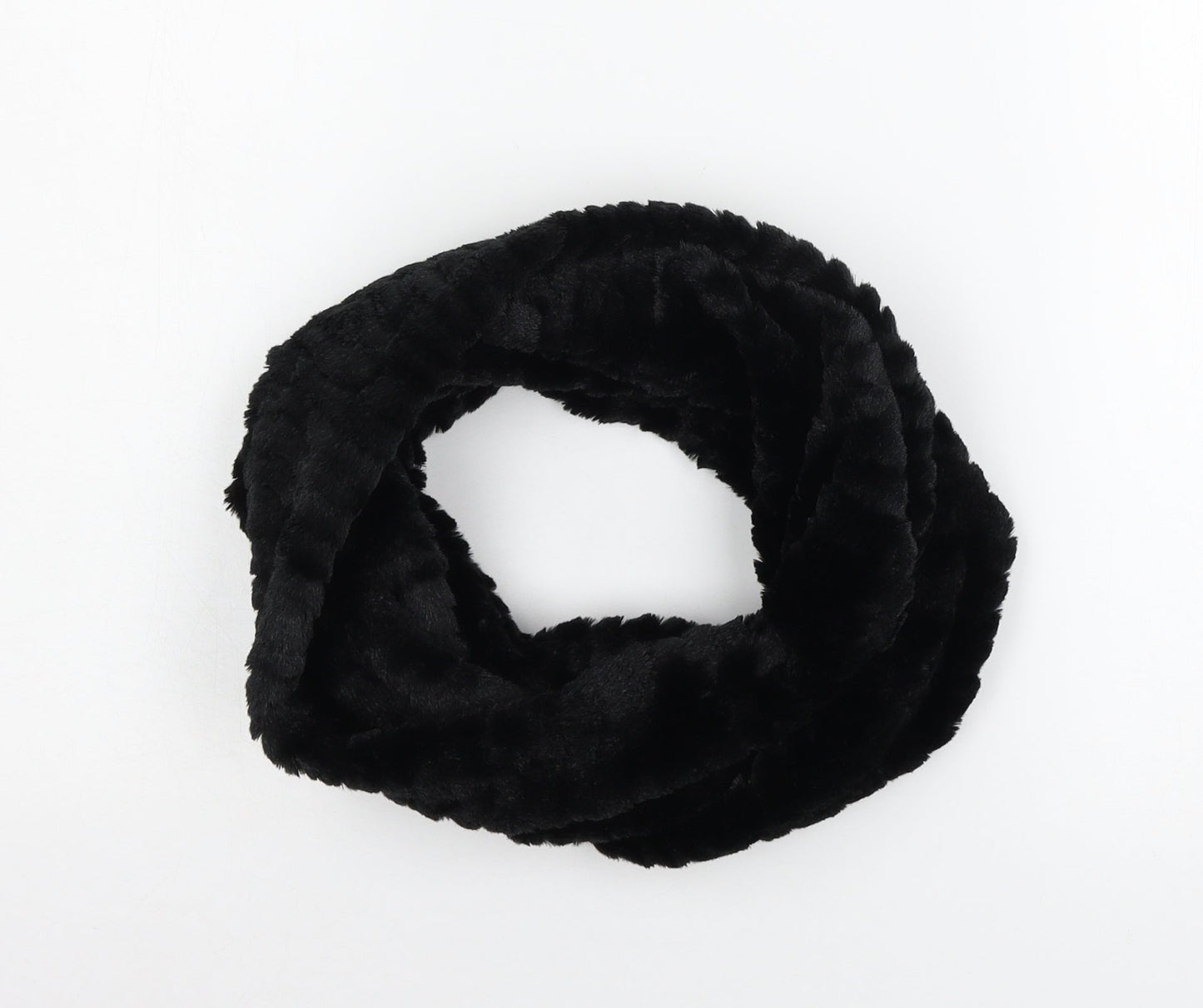 Preworn Womens Black    Scarf   - Faux Fur