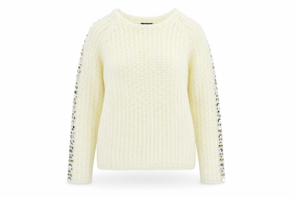 Body Flirt Womens Ivory  Knit Pullover Jumper Size 4