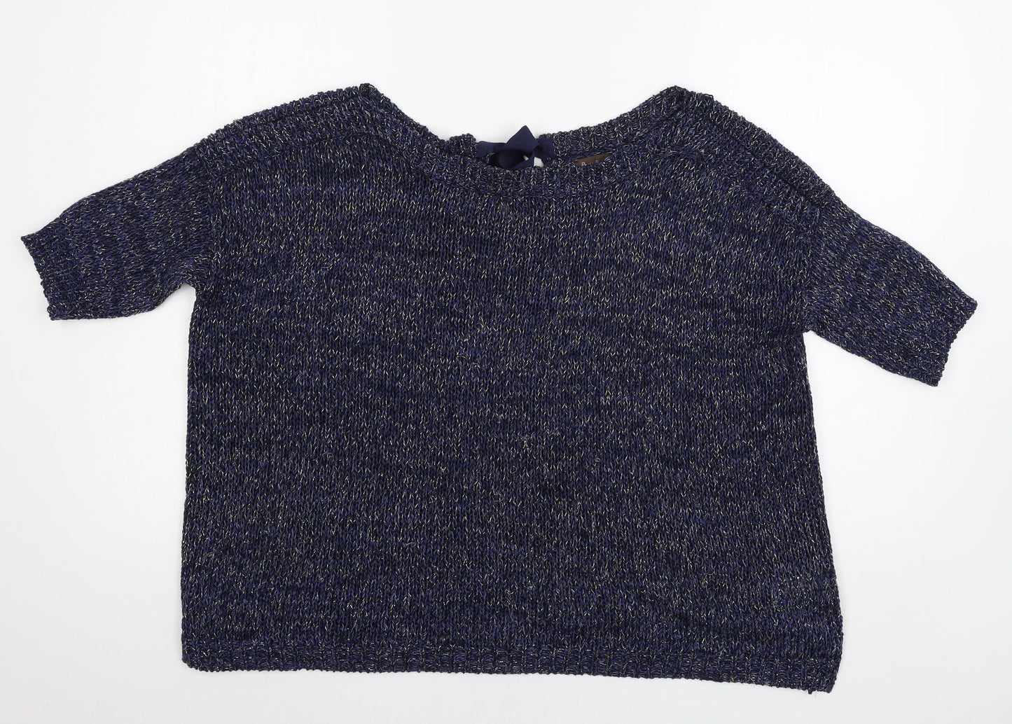 Phase Eight Womens Blue  Knit Pullover Jumper Size 10