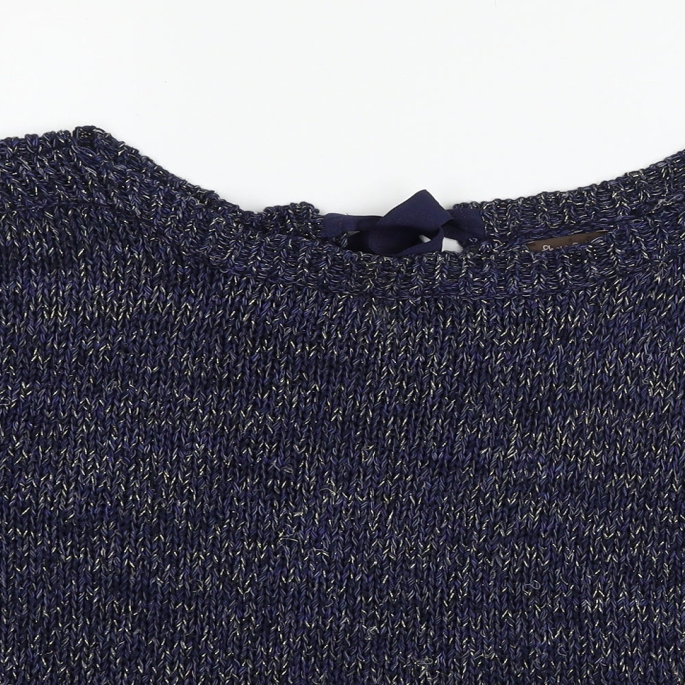 Phase Eight Womens Blue  Knit Pullover Jumper Size 10