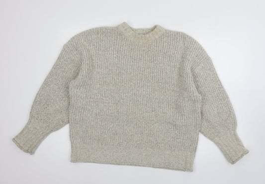 Topshop Womens Ivory  Knit Pullover Jumper Size M
