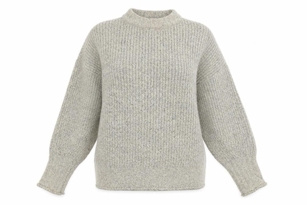 Topshop Womens Ivory  Knit Pullover Jumper Size M