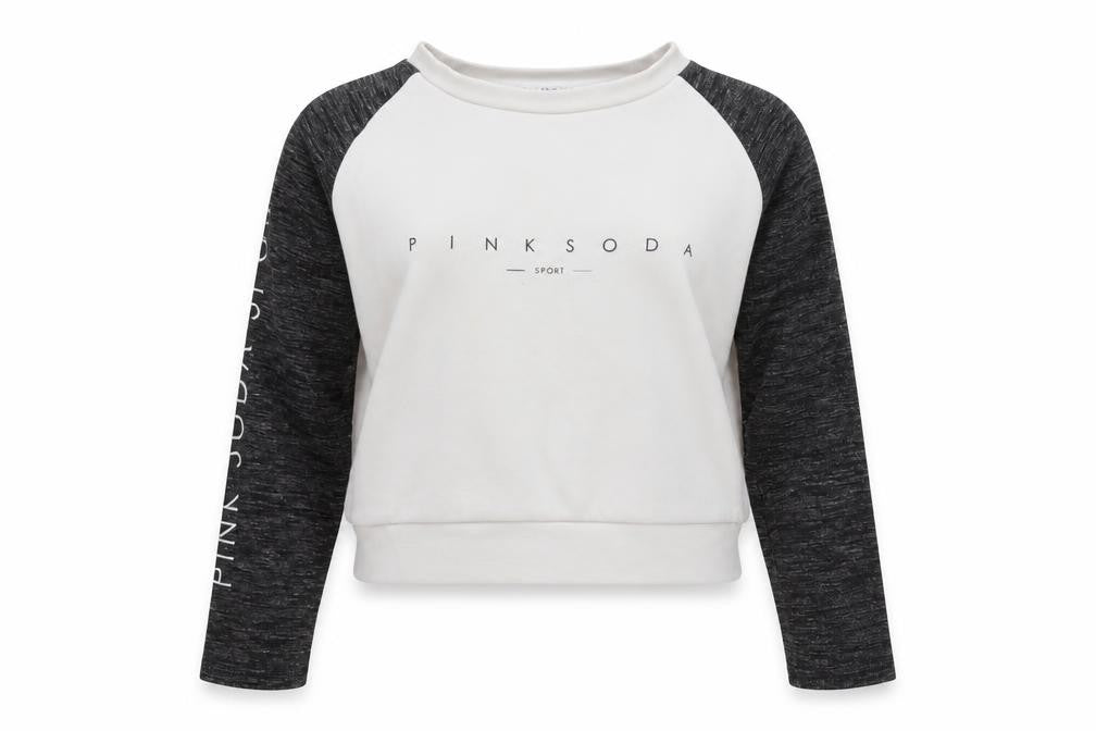 Pink soda spo Girls White  Jersey Pullover Sweatshirt Size 16 Years