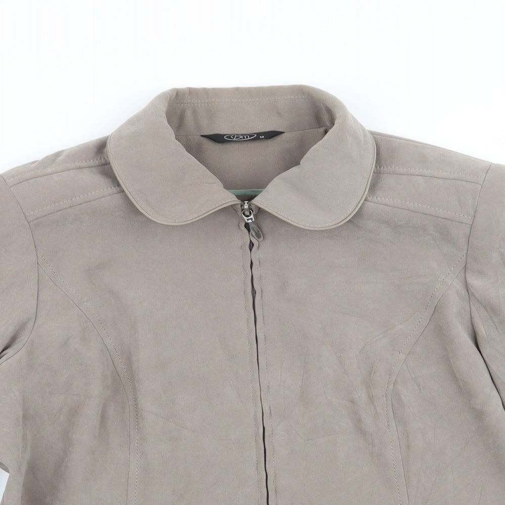 BM Womens Beige   Jacket  Size 14