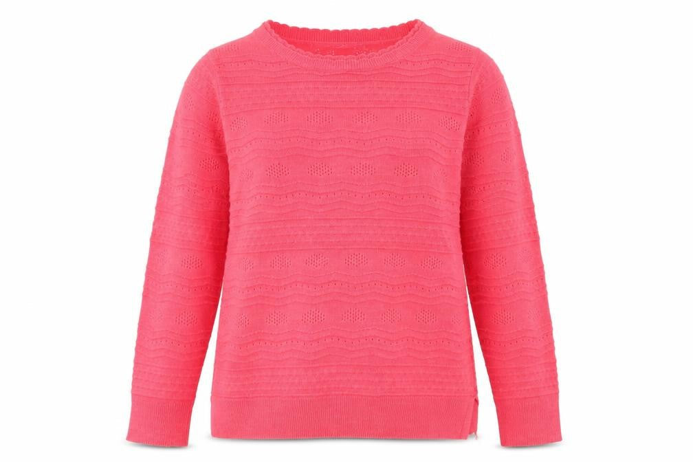 isle Womens Pink Geometric  Pullover Jumper Size 10