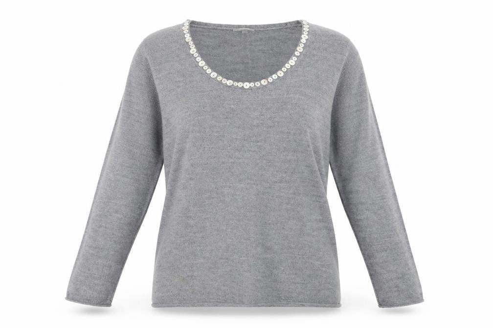 Per Una Womens Grey   Pullover Jumper Size 12