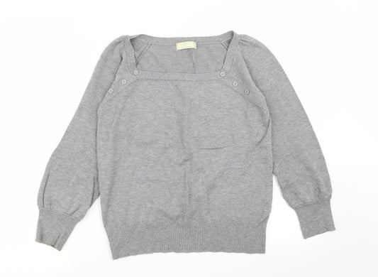 M&S Womens Grey   Pullover Jumper Size 12
