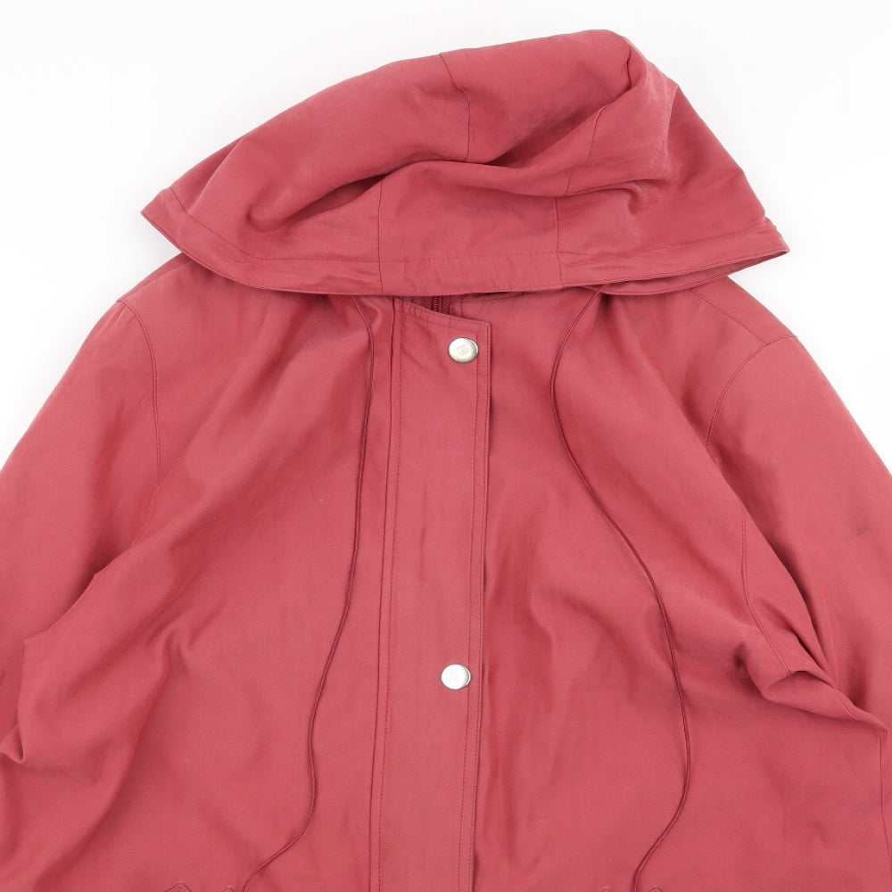 Klass Womens Pink   Overcoat Coat Size M
