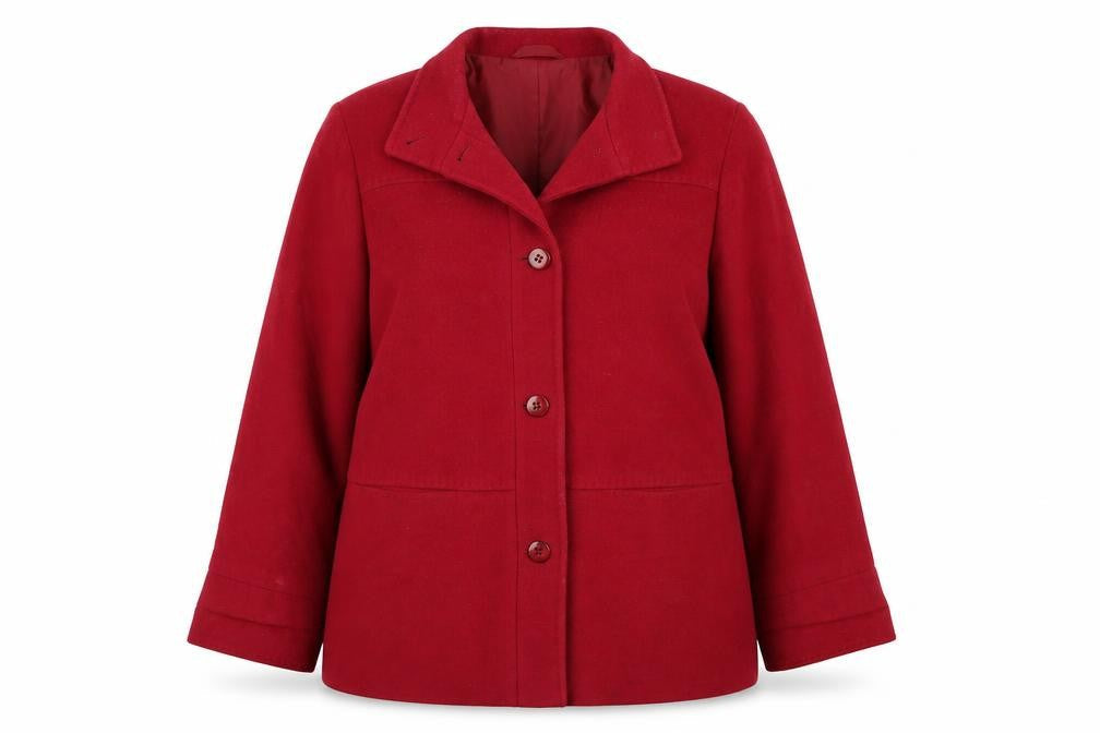 Marks & Spencer Womens Red   Overcoat Coat Size 14