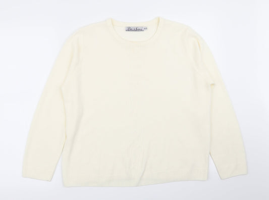 Pure & Natural Womens Ivory   Pullover Jumper Size 18