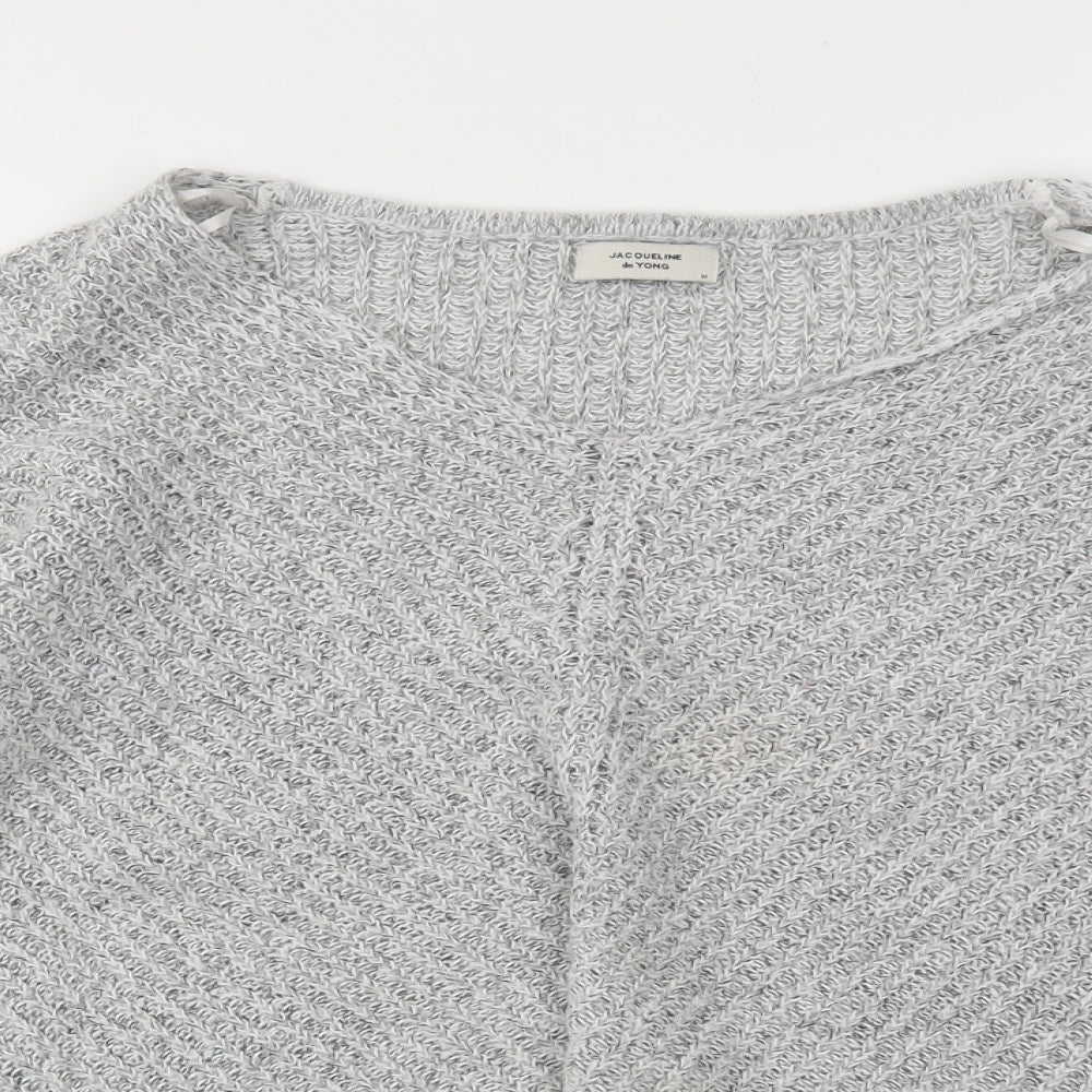 JACQUELINE  Womens Grey   Pullover Jumper Size M