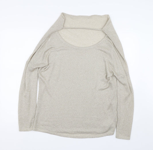 River Island Womens Gold   Pullover Jumper Size 12