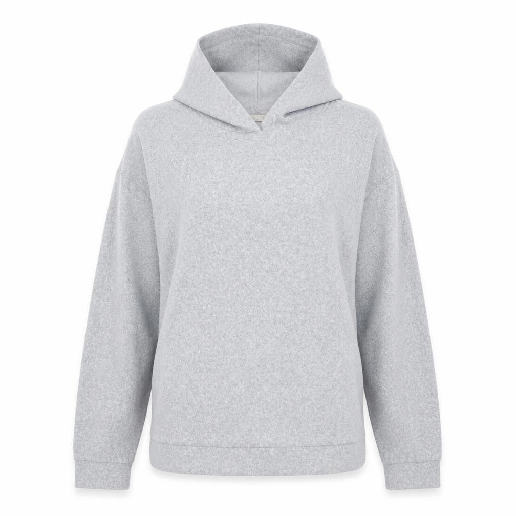On fire Womens Grey   Henley Hoodie Size 18
