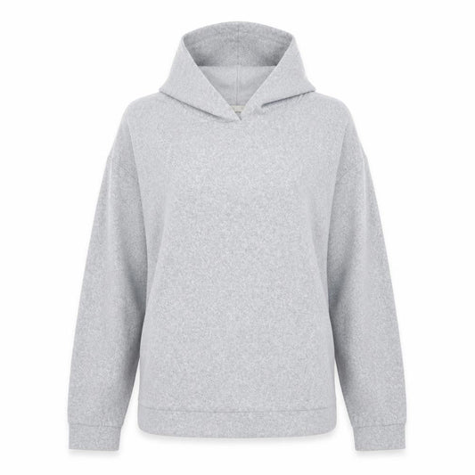 On fire Womens Grey   Henley Hoodie Size 18