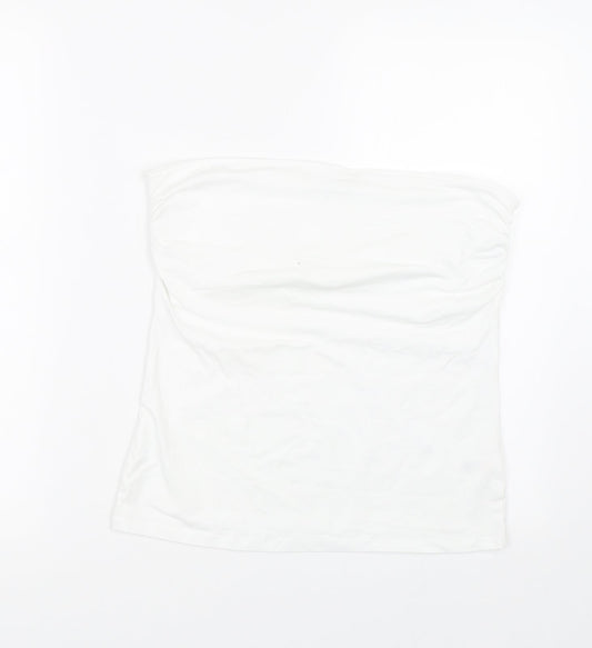 George Womens White   Wrap T-Shirt Size 14