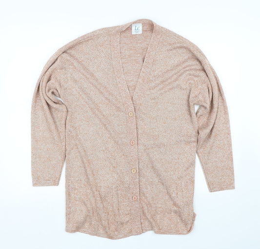 LC Womens Brown   Cardigan Jumper Size 14