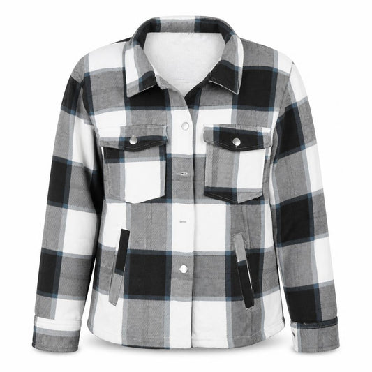 Preworn Womens Grey Check  Jacket Coat Size S