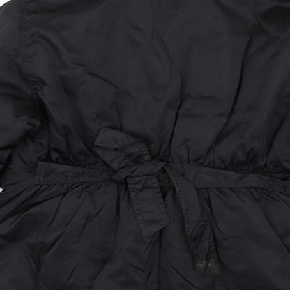 Abstract Womens Black   Bomber Jacket Coat Size 12