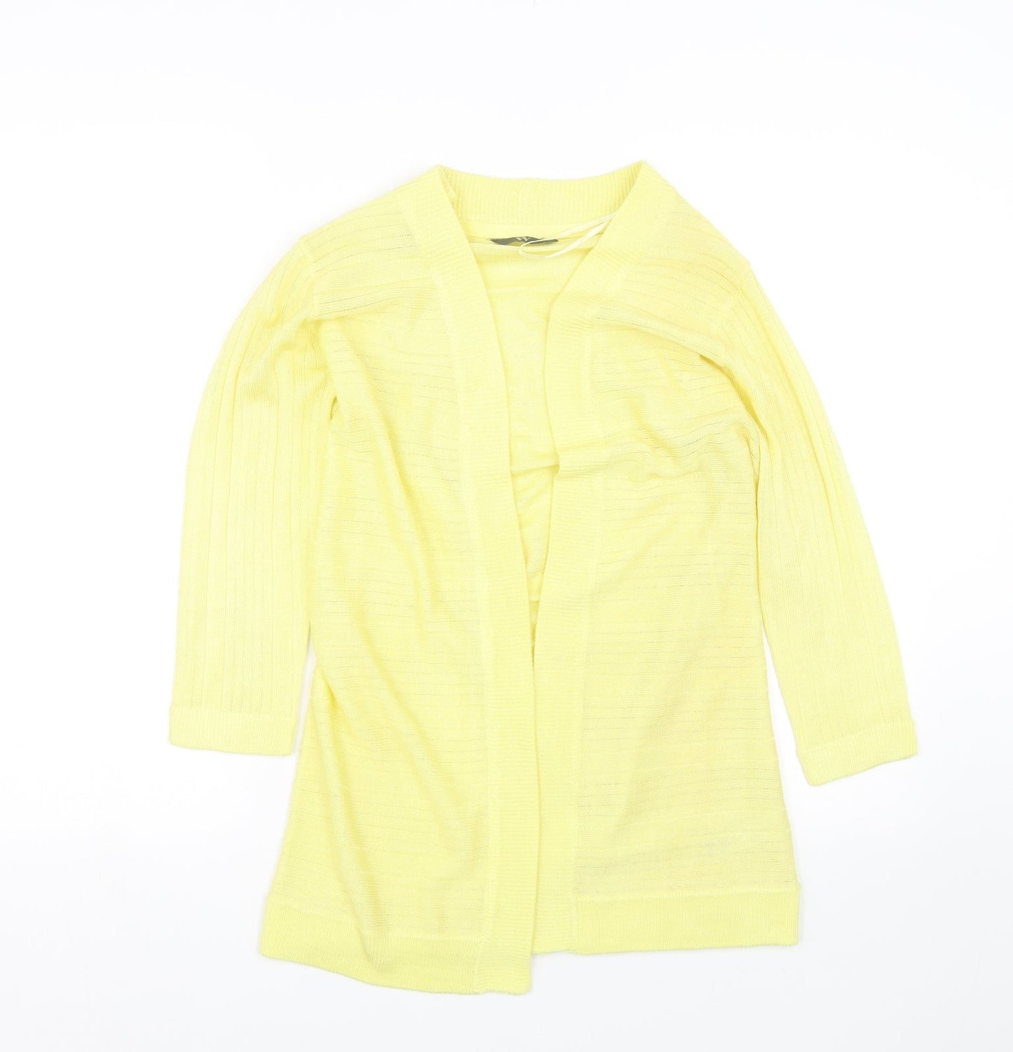 BHS Womens Yellow   Cardigan Jumper Size 10