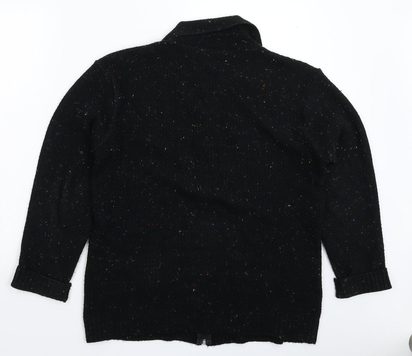 Preworn Womens Black  Knit Jacket Coatigan Size L
