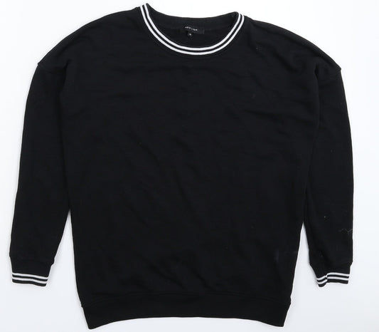 New Look Womens Black   Pullover Sweatshirt Size 10
