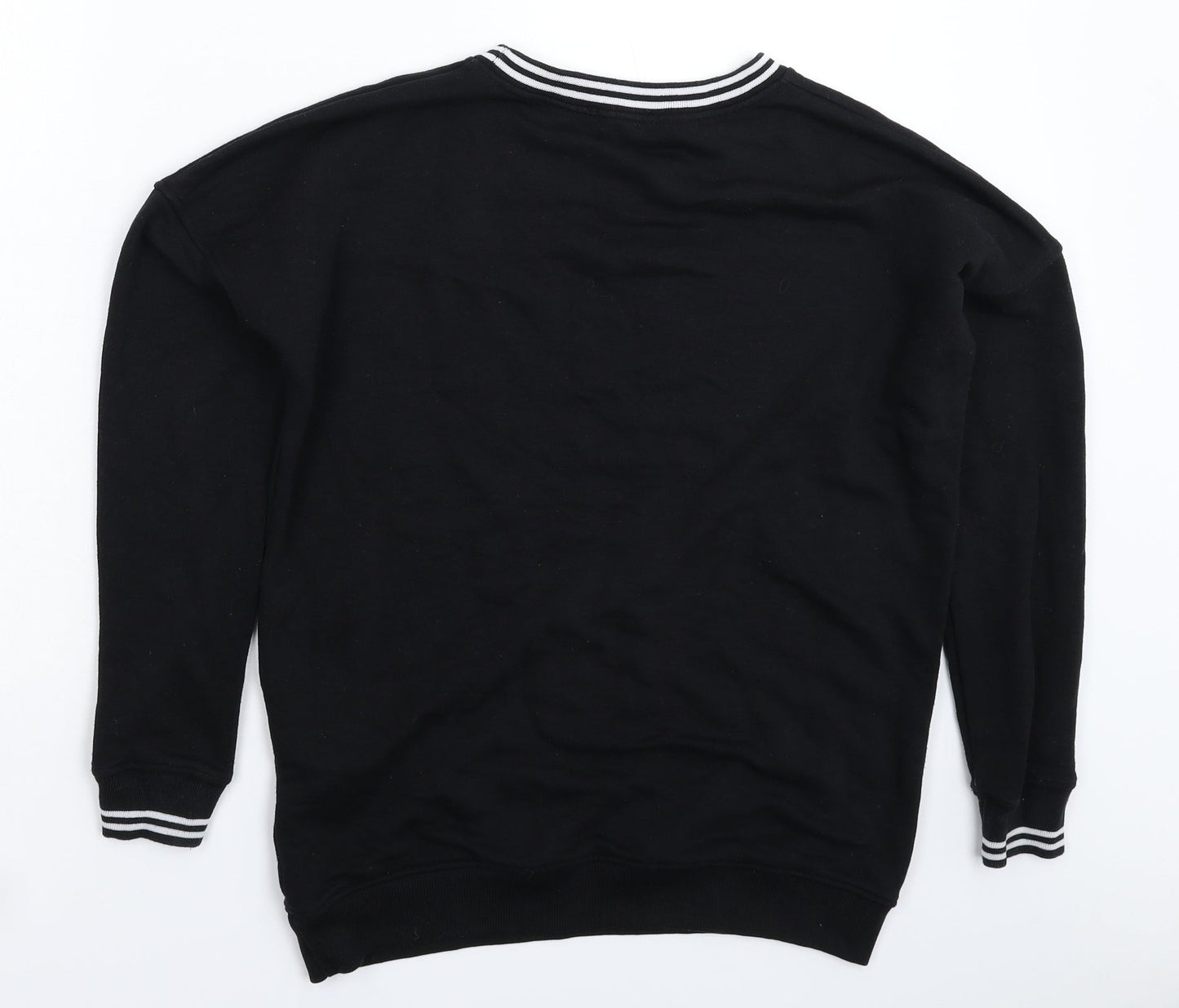 New Look Womens Black   Pullover Sweatshirt Size 10