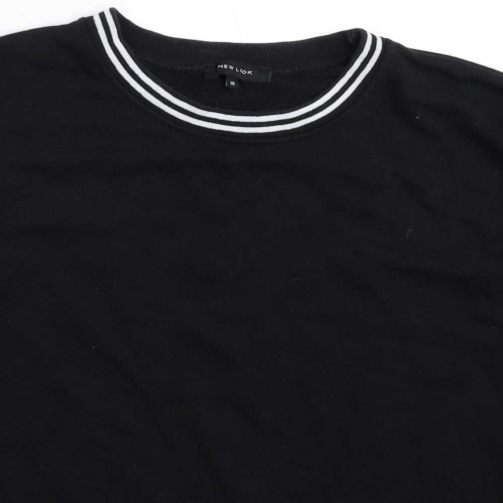 New Look Womens Black   Pullover Sweatshirt Size 10