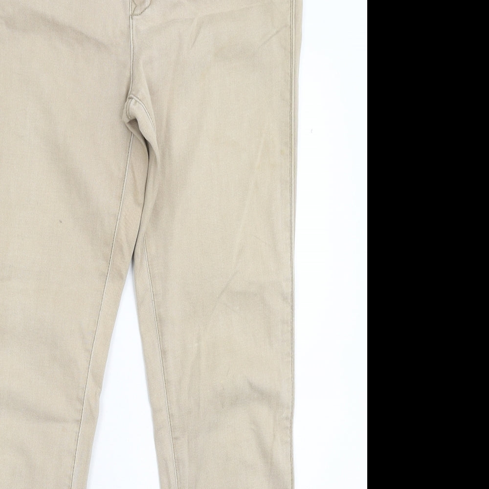 Preworn Womens Grey  Denim Skinny Jeans Size 36 in L30 in