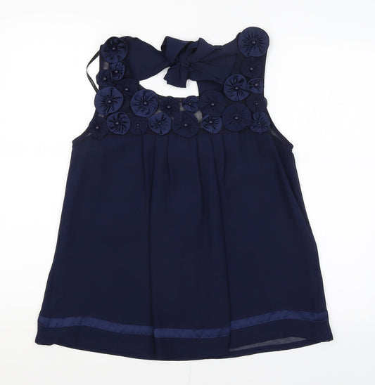 Dorothy Perkins Womens Blue   Basic Blouse Size 10