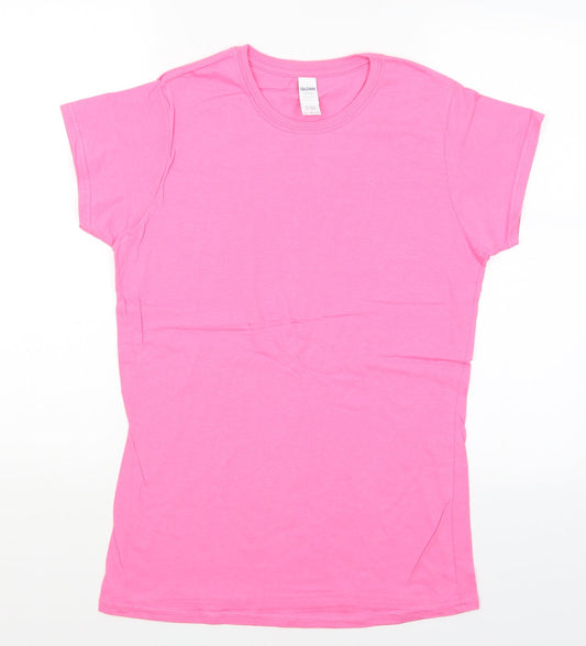 Gildan Womens Pink   Basic T-Shirt Size L