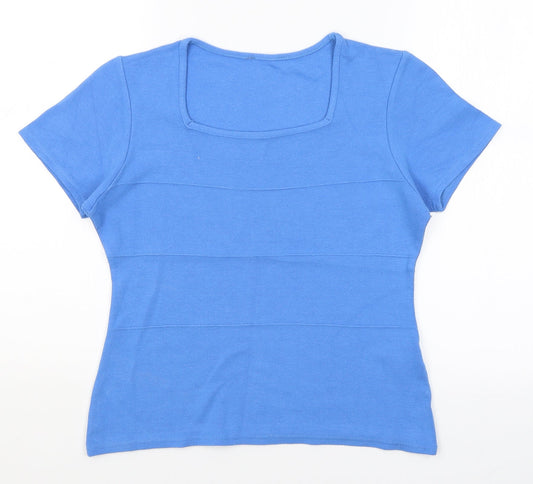 AMARANTO Womens Blue   Basic T-Shirt Size S
