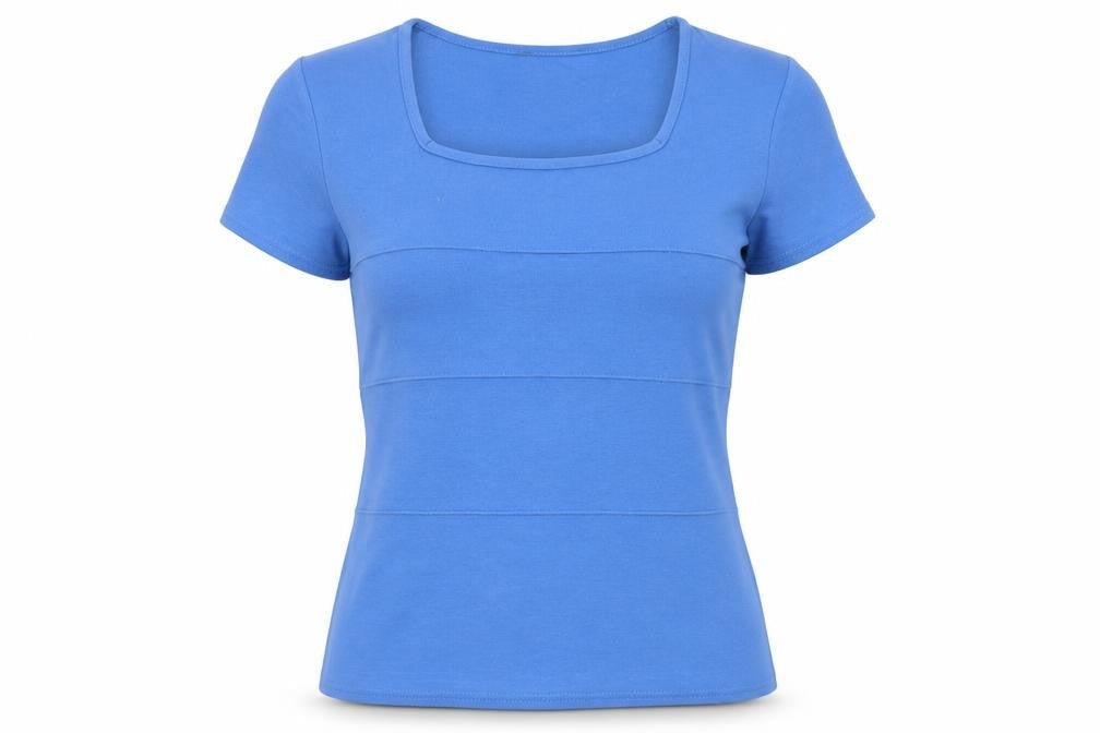 AMARANTO Womens Blue   Basic T-Shirt Size S