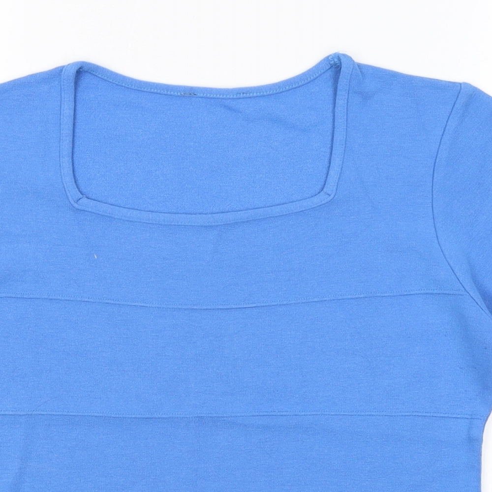 AMARANTO Womens Blue   Basic T-Shirt Size S