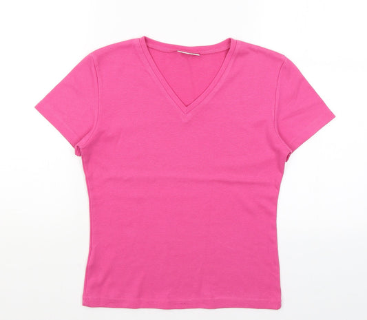 Joie De Vivre Womens Pink   Basic T-Shirt Size S