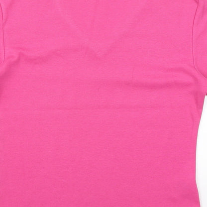 Preloved Joie De Vivre Womens Pink   Basic T-Shirt Size S - Label